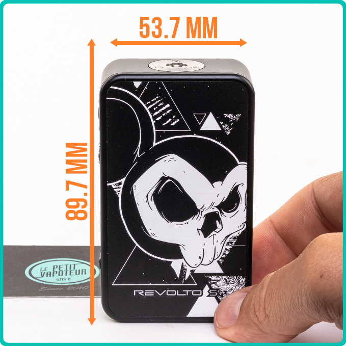 Dimensions de la Box Revolto S Aspire